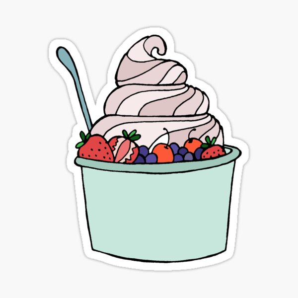 Frozen Yogurt Sticker