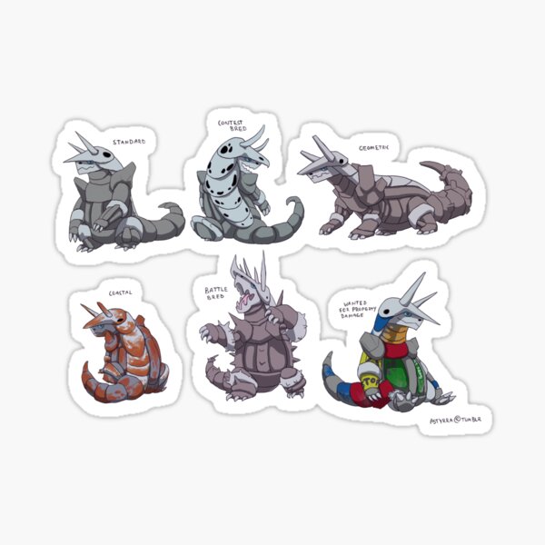 Aggron variations Sticker