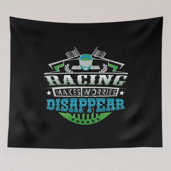 Item preview, Racing Makes Worries Disappear Athlete Gift designed and sold by Orange Pieces.