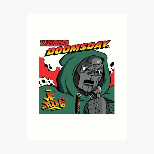 Doomsday By MF Doom Lyrics Print Can - Canvas Art Print