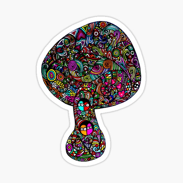 Mushroom Dreams Sticker For Sale By Ogfx Redbubble