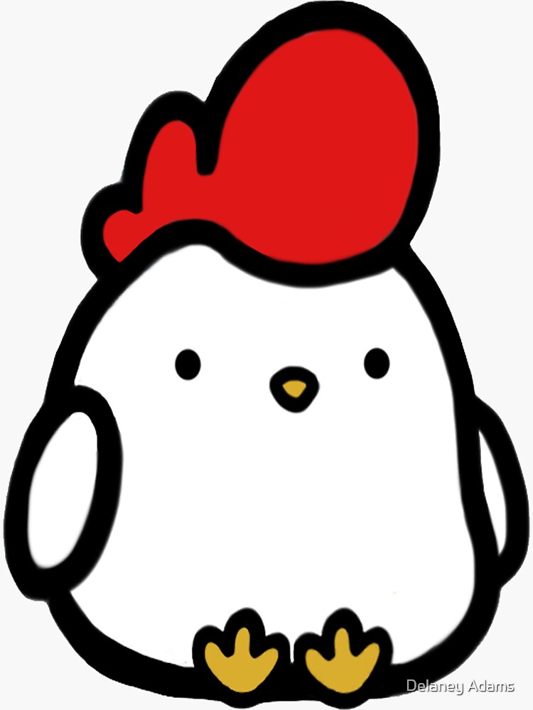 “Cute Chicken” Sticker by dlaney966 | Redbubble