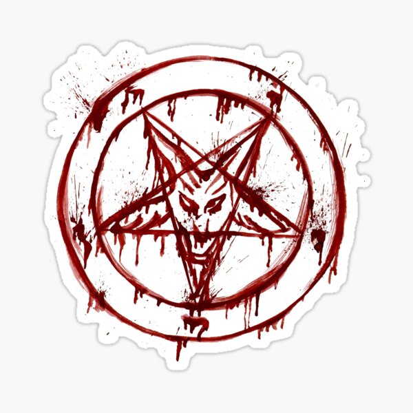 Download HD Blood Satan Pentagram Occult Religion Goth - Satanic Pentagram T  Shirt Roblox Transparent PNG Image 