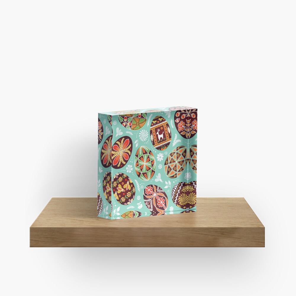 Pysanky Acrylic Block