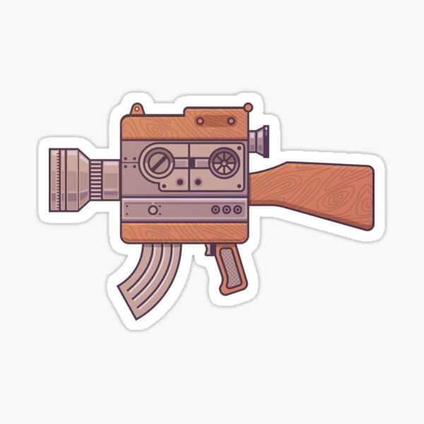 Camera Gun Sticker