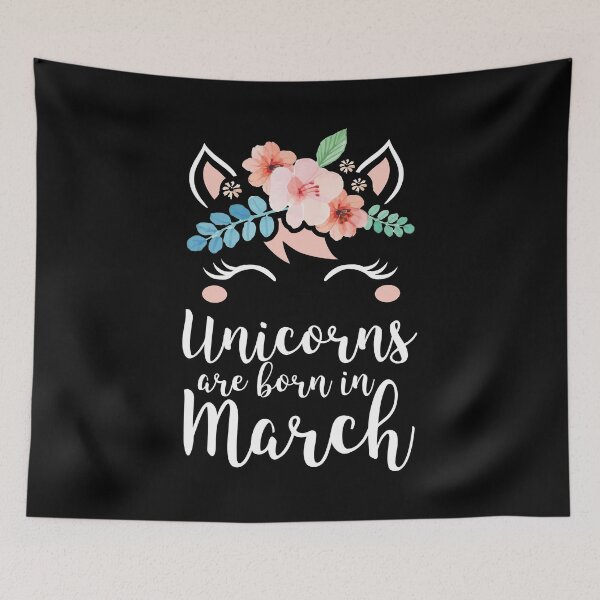 Item preview, Unicorns Are Born In March Shirt Birthday Month Gift Tee designed and sold by haselshirt.