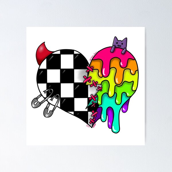 Item preview, Scemo Half n Half Heart designed and sold by Onyx-Ironic.