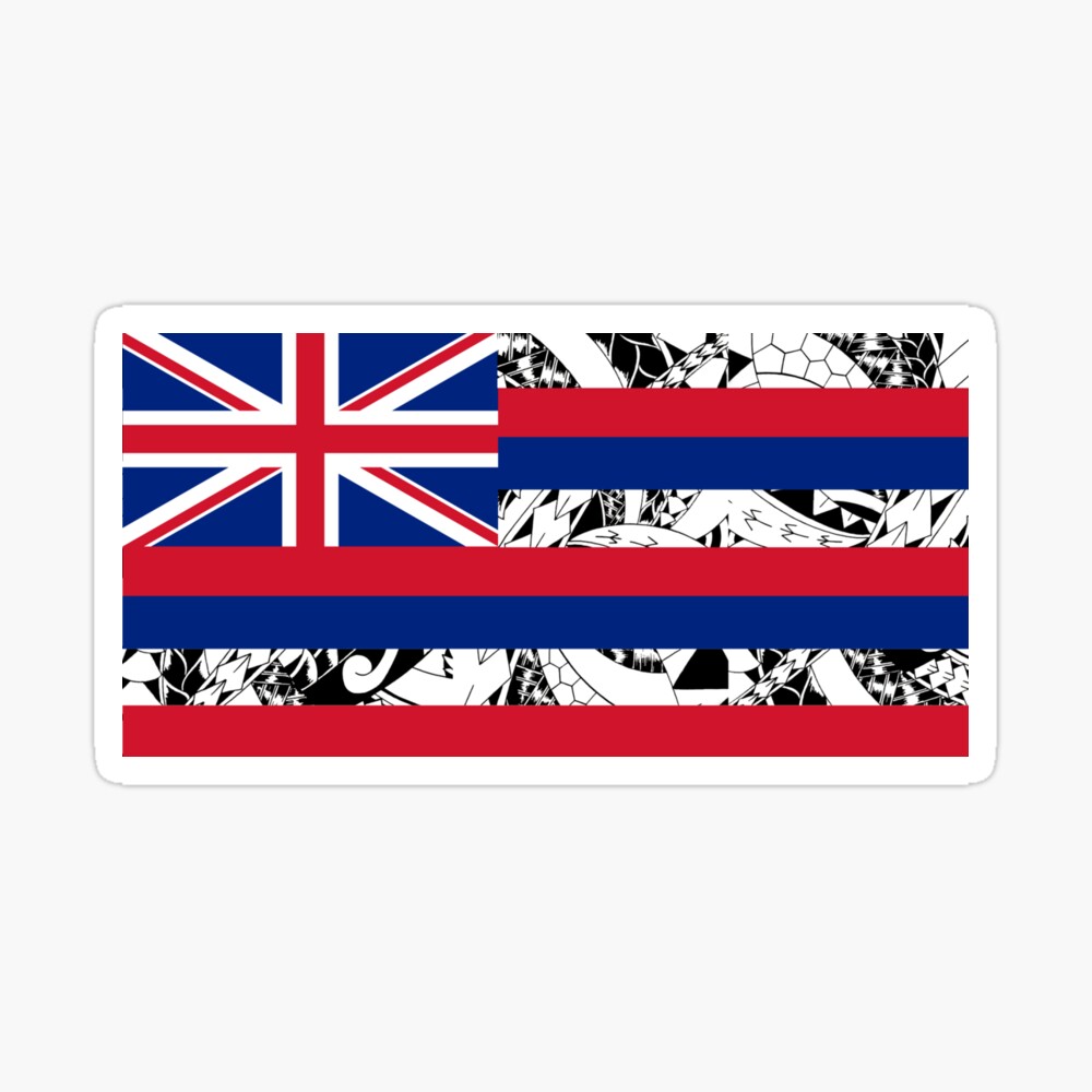 Polynesian Tribal - Flag of Hawaii" Poster for Sale by yoshi77