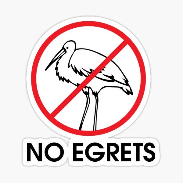 Item preview, No Egrets designed and sold by chanmart.