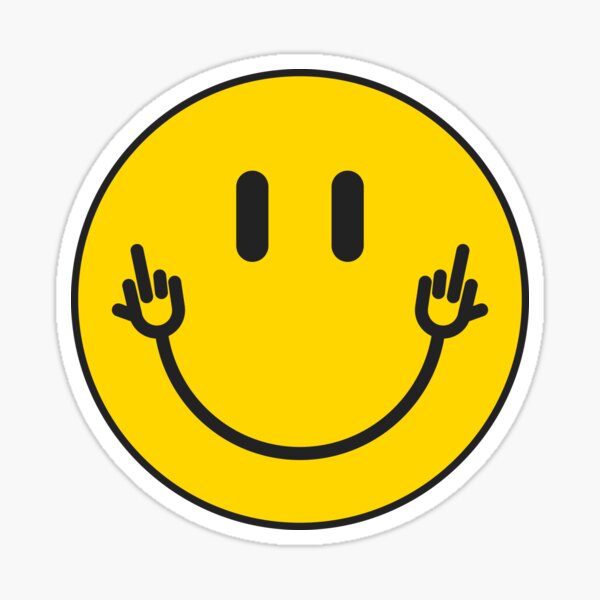 Smileyhands "FU!" Sticker