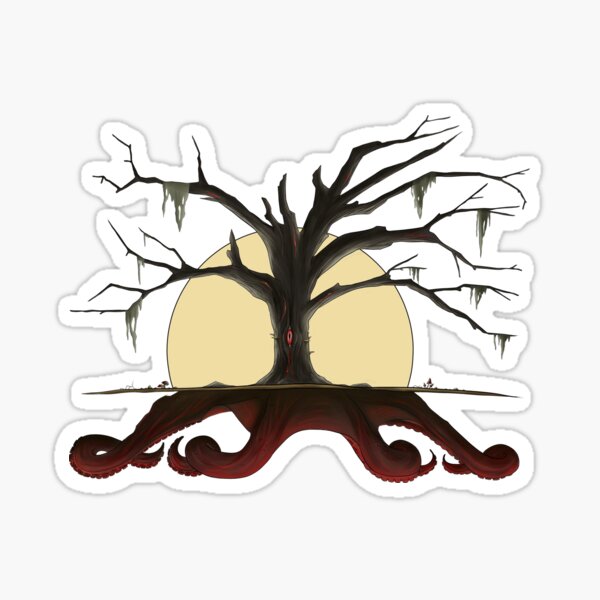 Evil Cthulhu Tree Sticker