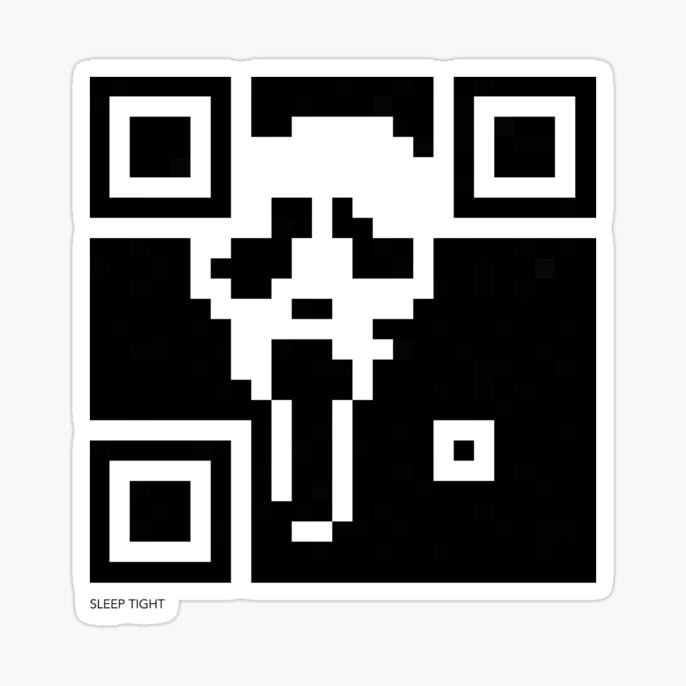 QR Code Jumpscare - Qr Code - Sticker