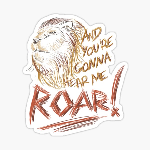 Hear Me Roar Katy Perry Song Lyrics Positivity Quote SVG 