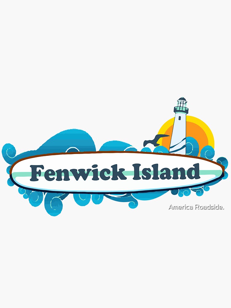 Fenwick Island - Delaware. Sticker for Sale by America Roadside