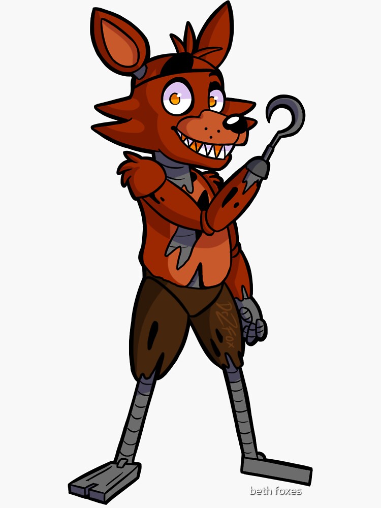 Withered Foxy Sticker for Sale by PrinceOfLonely