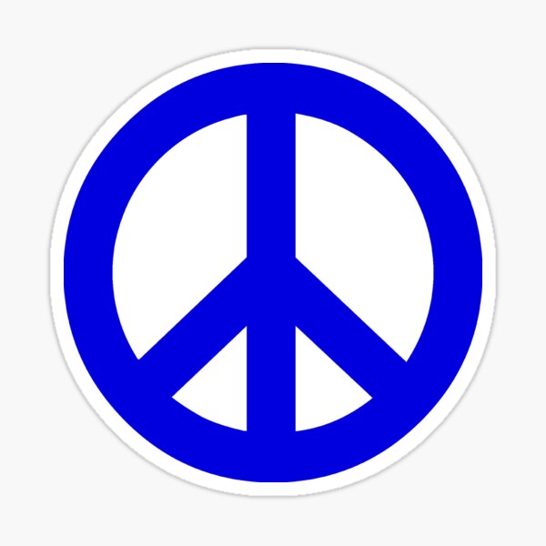Item preview, Dark Blue Peace Sign Symbol designed and sold by popculture.