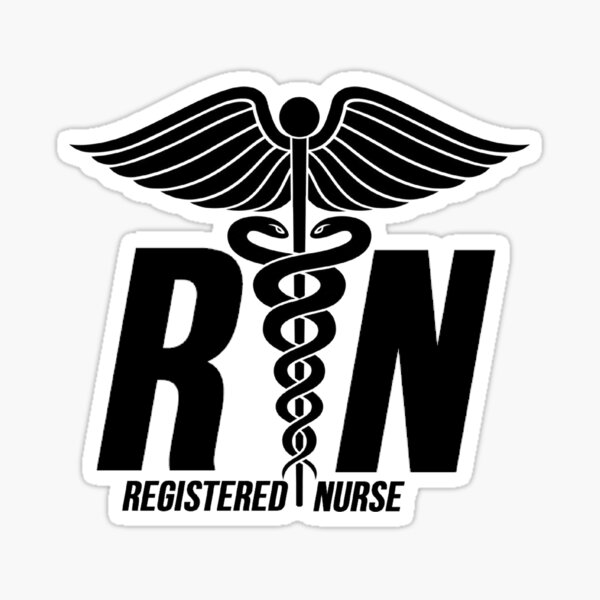 RN Nurse, Registered Nurse, Nursing' Sticker
