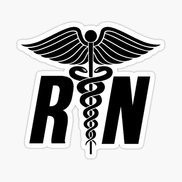Registered Nurse Symbol Sticker For Sale By Mralan Redbubble