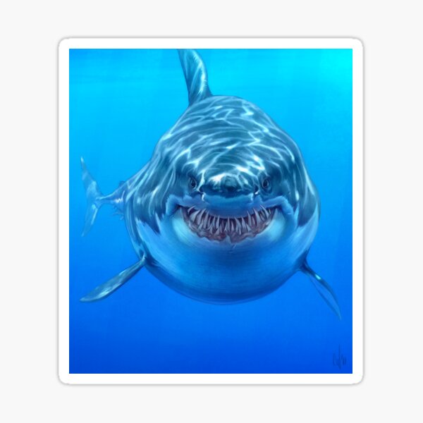 Great White Sticker