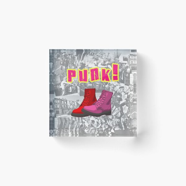 Item preview, PUNK Shoes! black and white collage - digital paint by Iona Art Digital designed and sold by IonaArtDigital.