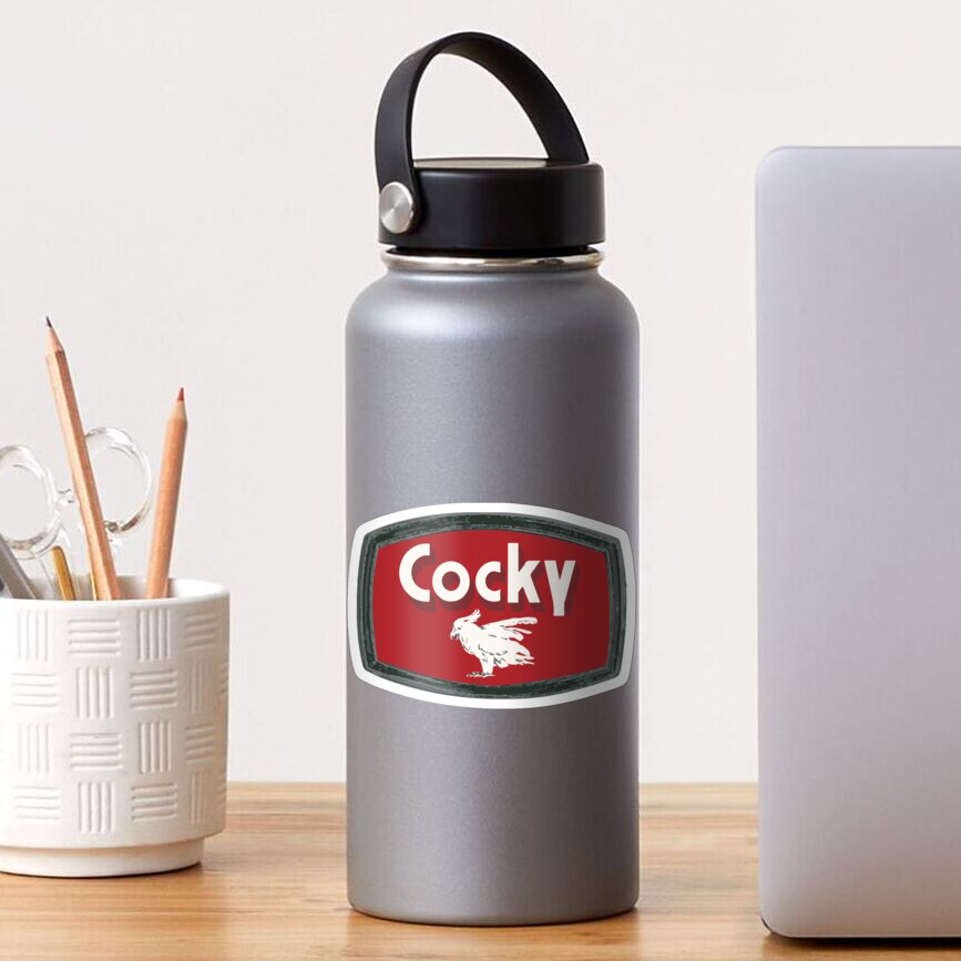 "Cocky" Sticker for Sale by randomkige Redbubble