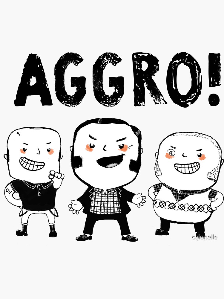 Thumbnail 3 of 3, Sticker, AGGRO Boys designed and sold by colonelle.