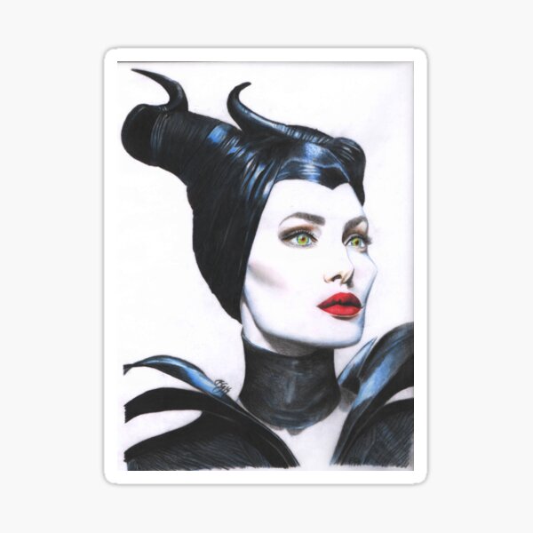 Angelina Jolie Maleficient Pegatina