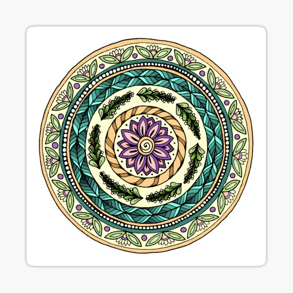 Floral Mandala Sticker