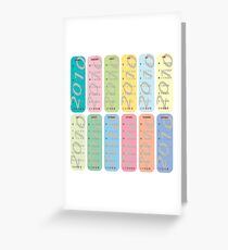 2010 calendar Greeting Card