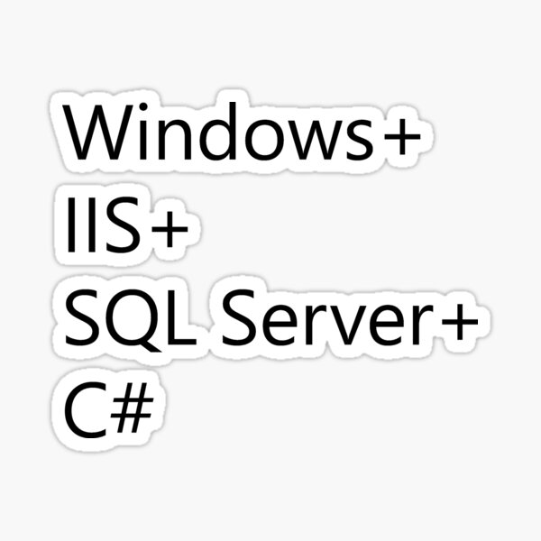 Sql Server Stickers | Redbubble