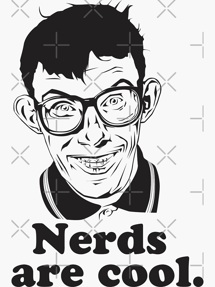 nerds-are-cool-sticker-by-ezonkey-redbubble