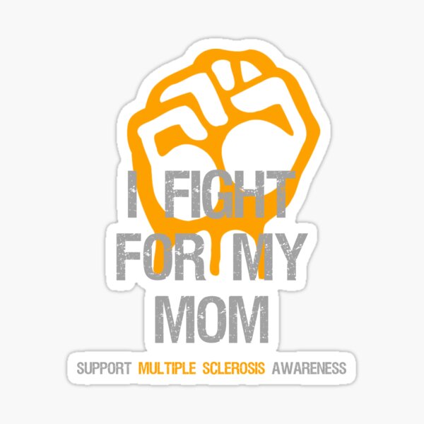 3 Pcs - Fuck Multiple Sclerosis MS Support Ribbon Gift for MS Patient  Multiple Sclerosis Awareness Sticker - Laptop Water Bottle Tumbler Car  Truck