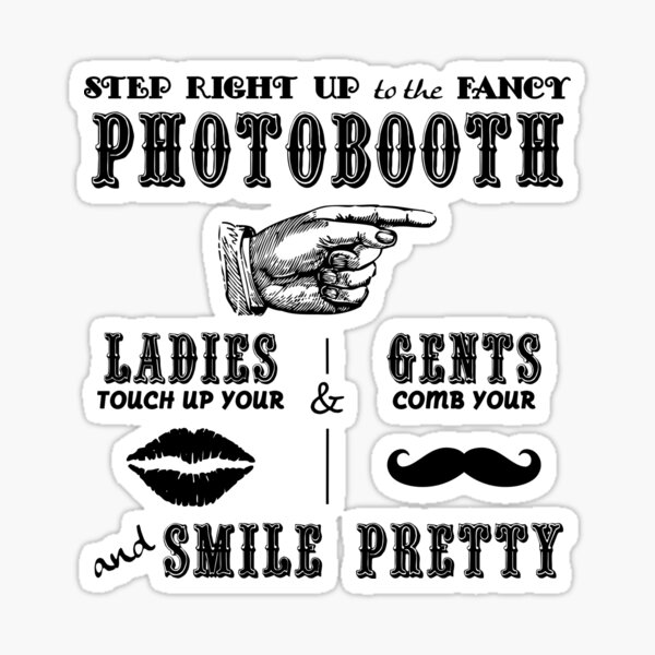 Photobooth Sign Sticker
