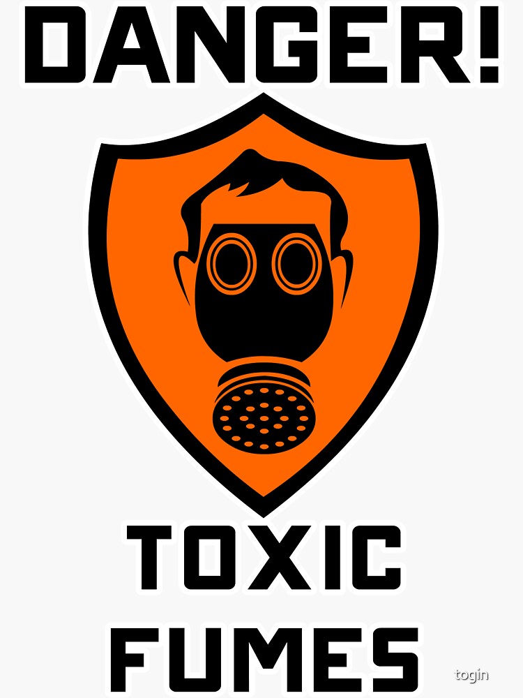 Токсичные Стикеры. Toxic fumes. Fume Stickers. Danger Toxic Gases.