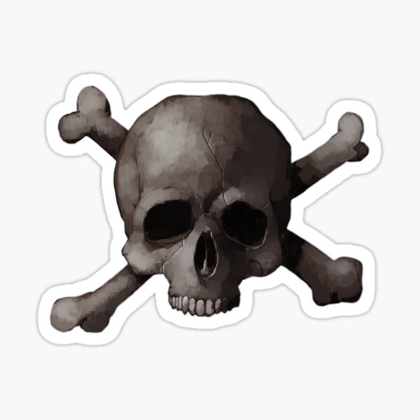 Item preview, Jolly Roger Skull and Cross Bones Painting designed and sold by astralsid.