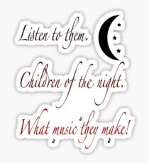 Children of the Night Sticker