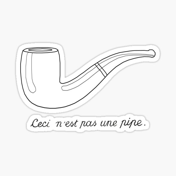 La trahison des images (The Treachery of Images) Sticker