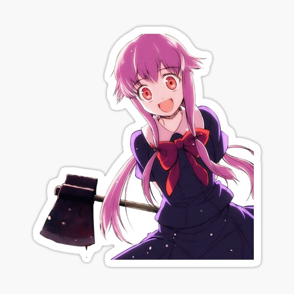 Gasai Yuno Mirai Nikki Car Graphic Van GTR - Sticker Graphic - Weatherproof  & Long Lasting Sticker