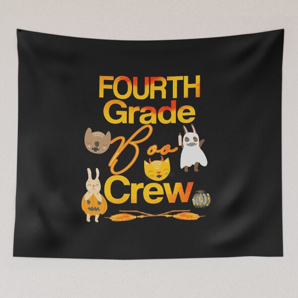 Item preview, Halloween Fourth Grade Cute Vintage Boo Crew For Teacher Kids designed and sold by Sapphire Star.