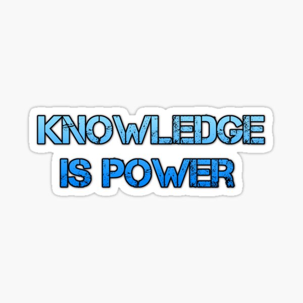 Item preview, Knowledge is Power Text designed and sold by RighteousOnix.