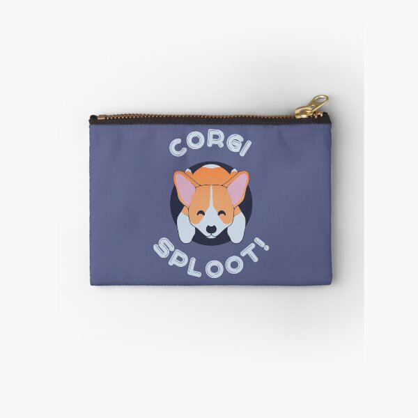 Item preview, Corgi Sploot On Purple Background - Cute Funny Gift for Dog Owners designed and sold by kritwanblue.