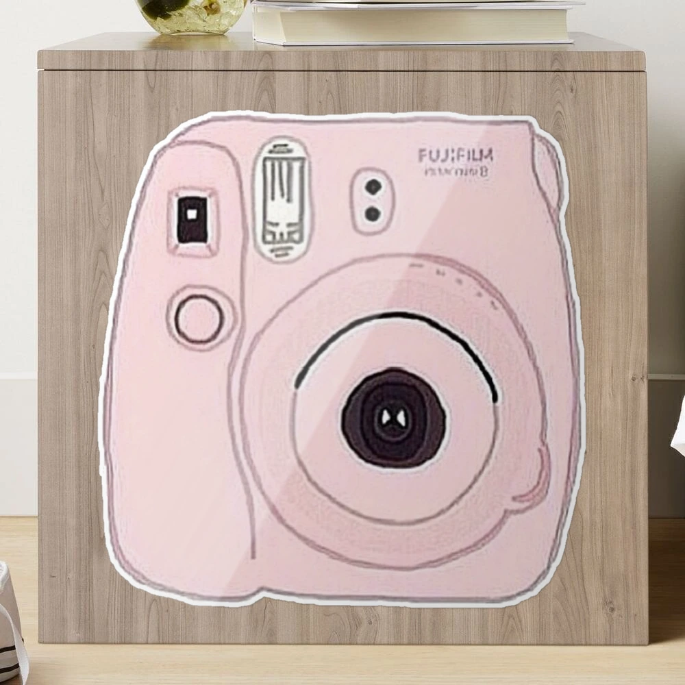 Pink Polaroid Camera Sticker – CJ's Sticker Shop