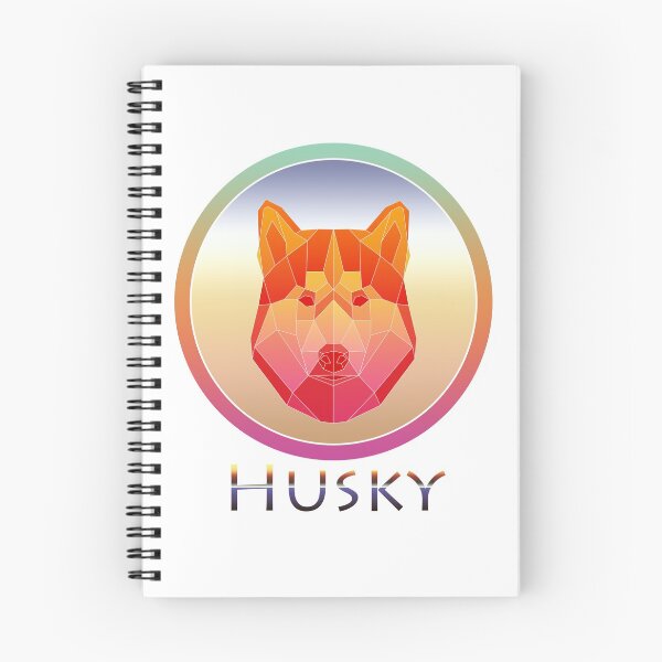 Item preview, Retro Style Husky Geometric Animal designed and sold by yajyolid.