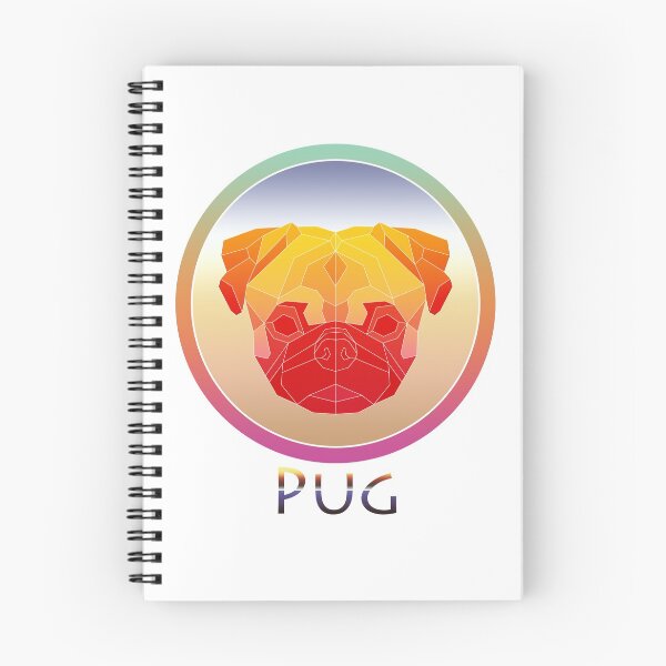 Item preview, Retro Style Pug Geometric Animal designed and sold by yajyolid.