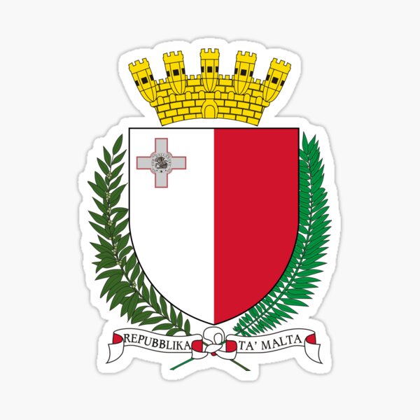 Coat of Arms of Malta Sticker