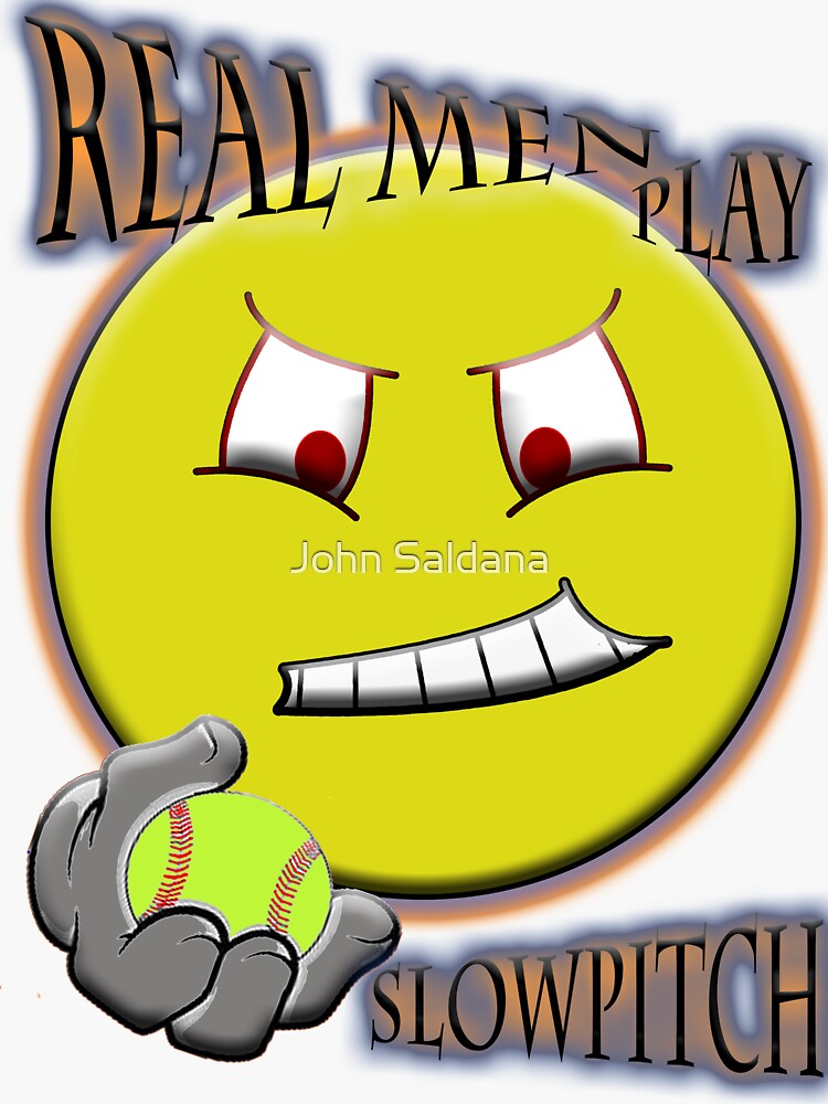 "Slowpitch Softball Rocks" Sticker for Sale by ZombieNinja3G Redbubble