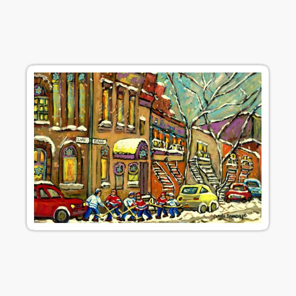 Item preview, BAGG STREET SYNAGOGUE MONTREAL AND HOCKEY GAME designed and sold by Carole  Spandau.