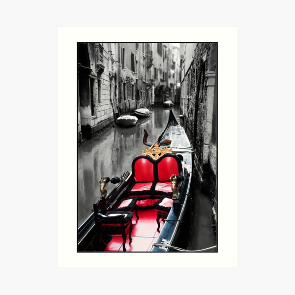 Red and Black Art Print