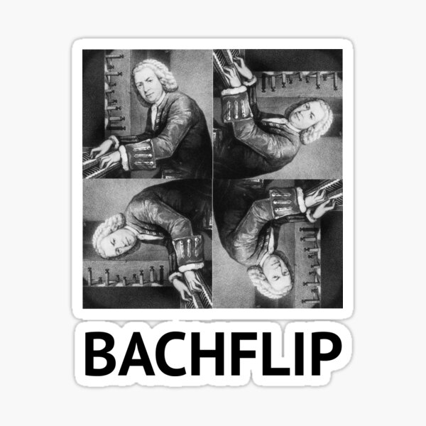 Bachflip Sticker