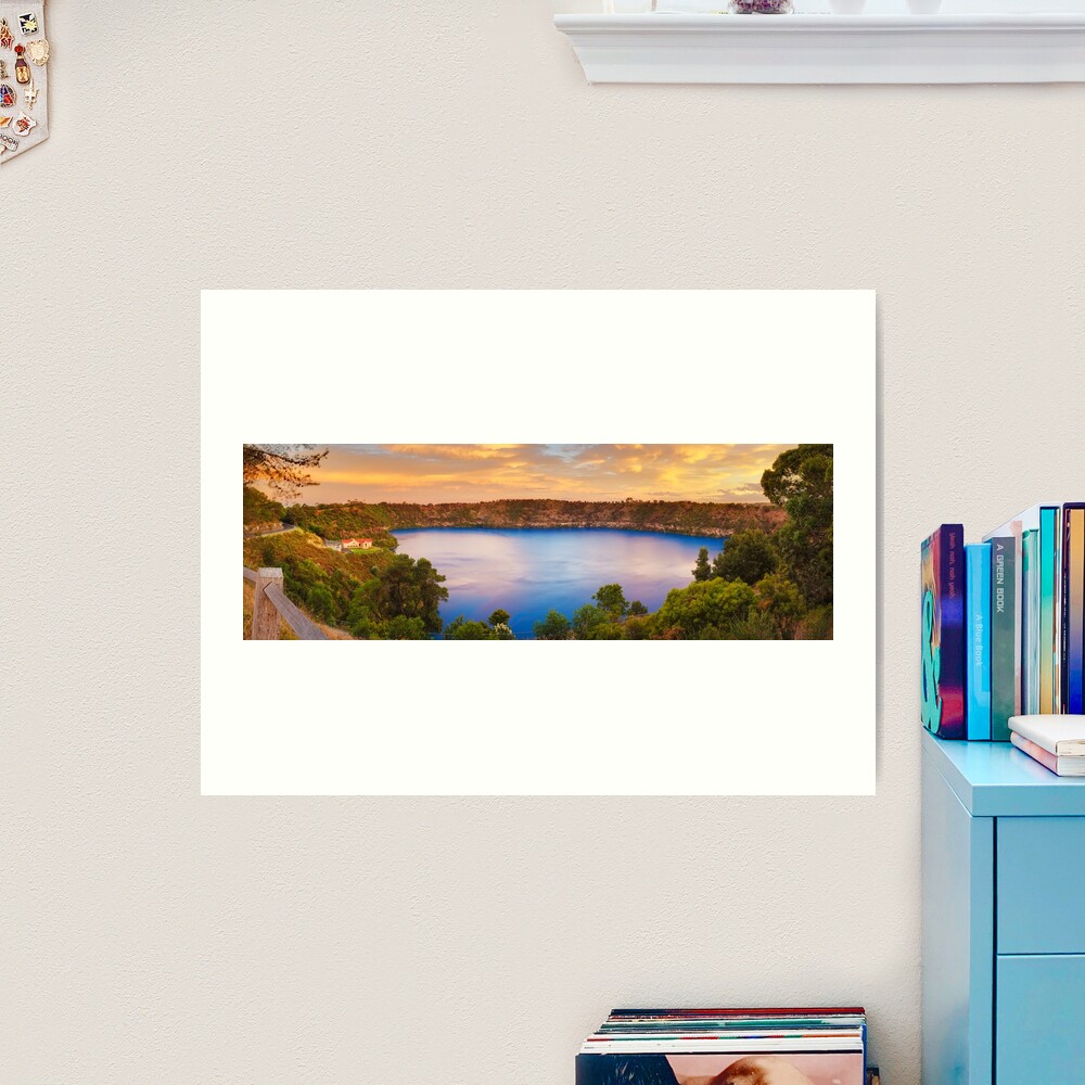 Blue Lake, Mount Gambier, South Australia Art Print